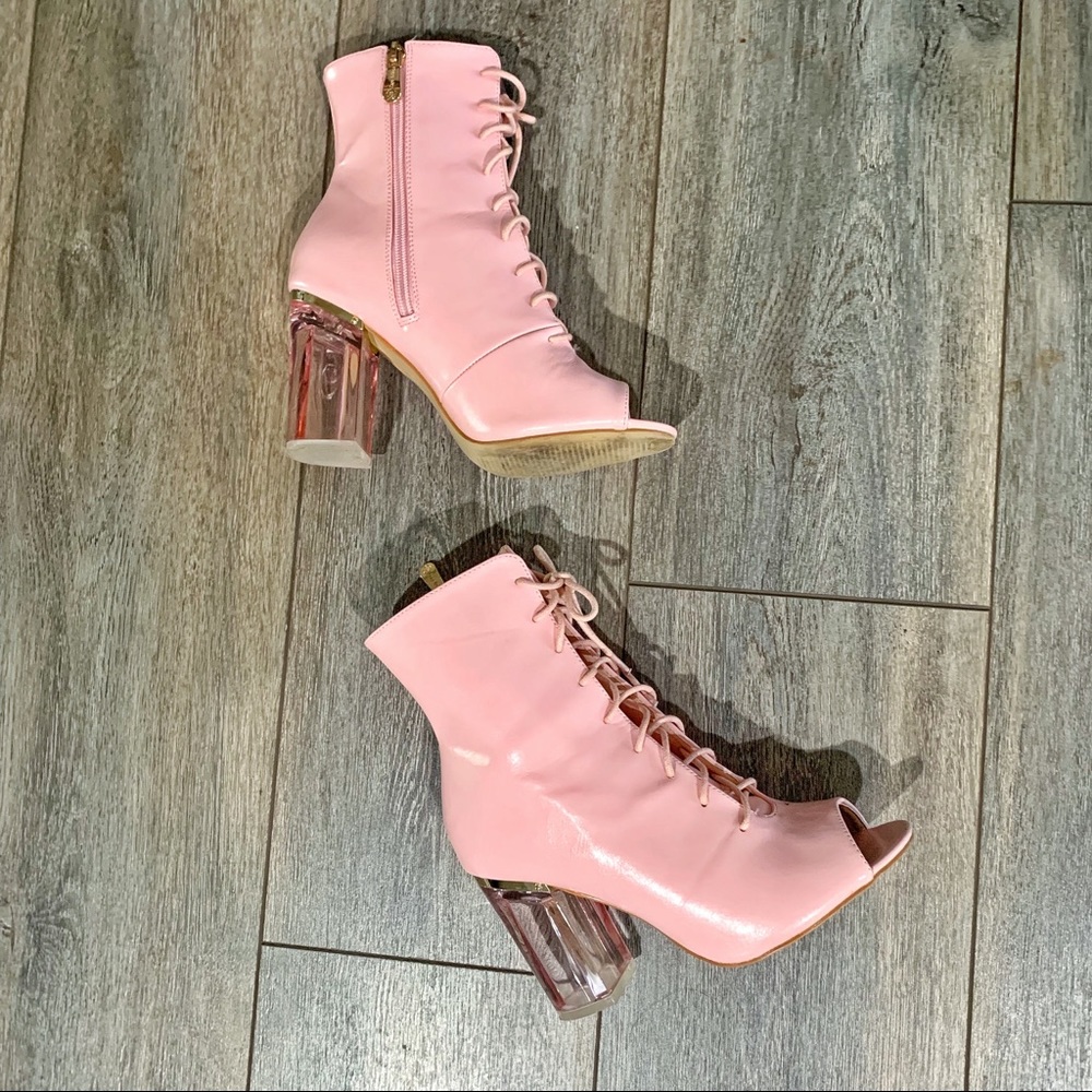 Cape Robbin Peep Toe Ankle Boots